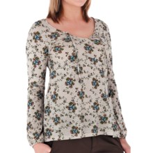 Royal Robbins Nellie Shirt - Organic Jersey, Tie Neck, Long Sleeve (For Women) in Bisque - Closeouts