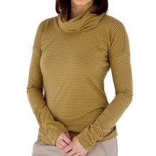 Royal Robbins Nellie Stripe Shirt - Organic Jersey, Cowl Neck, Long Sleeve (For Women) in Aloe - Closeouts