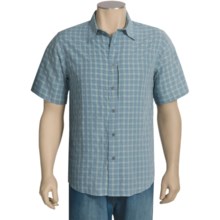 Royal Robbins Piru Check Shirt - Short Sleeve (For Men) in Cold Steel - Closeouts