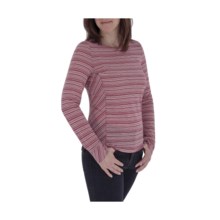 Royal Robbins Sandstone Stripe Shirt - Crew Neck, Long Sleeve (For Women) in Tomato - Closeouts