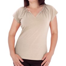 Royal Robbins Tadmor Shirt - Organic Cotton, Short Sleeve (For Women) in Flax - Closeouts