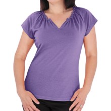 Royal Robbins Tadmor Shirt - Organic Cotton, Short Sleeve (For Women) in Mulberry - Closeouts
