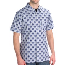 Royal Robbins Topography Print Shirt - Short Sleeve (For Men) in Arctic Blue - Closeouts