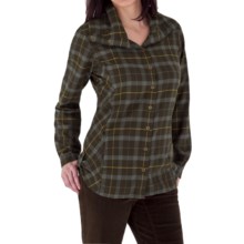 Royal Robbins Transit Plaid Tunic Shirt - Brushed Cotton, Long Sleeve (For Women) in Timber - Closeouts