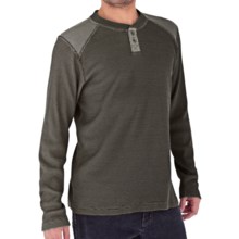 Royal Robbins Winter Waffle Henley Shirt - UPF 50+, Long Sleeve (For Men) in Jet Black - Closeouts