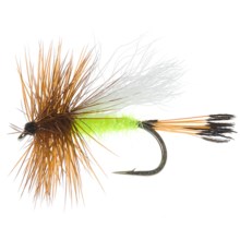 Royal Trude Dry Fly - Dozen in Lime - Closeouts