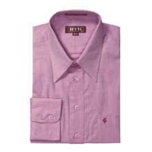 RTK Shirts Royal Oxford Dress Shirt - Cotton, Point Collar, Long Sleeve (For Men) in Heathered Rose - Closeouts