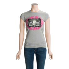 RU Cowgirl Heather Grey T-Shirt - Cotton Jersey, Short Sleeve (For Women) in Heather Grey - Closeouts