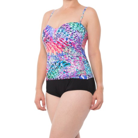 Profile by Gottex Ruched Convertible One-Piece Swimsuit (For Women) - MULTI (36 )