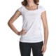 Ruched Cotton-Modal Shirt - Short Sleeve (For Women)