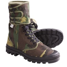 Ruko Buckle Canvas Desert Boots (For Men and Women) in Green Camo - 2nds
