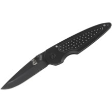 Ruko Eichhorn Folding Knife with Coated Blade - Serrated Edge, Liner Lock in See Photo - Closeouts