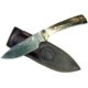 Ruko Rebeco Damascus Knife - RMEF Limited Edition, Fixed Blade, Straight Edge