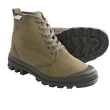 Ruko Short Canvas Desert Boots (For Men and Women) in Olive - 2nds