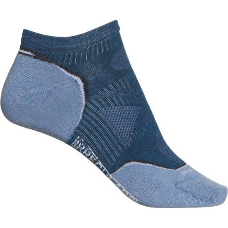 SmartWool Run Zero Cushion Socks - Merino Wool, Below the Ankle (For Women) - DEEP MARLIN (M )