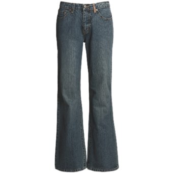 Ryan Michael Ring Denim Jeans - 13 oz. Cotton (For Women) in Dark Denim