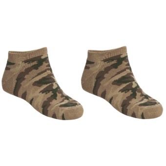 Saddlebred No-Show Outdoor Socks - 2-Pack, Below-the-Ankle (For Men) in Camo