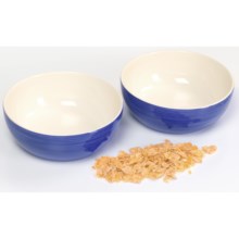 Sagaform Breakfast Bowls - Set of 2 in Blue/White - Closeouts