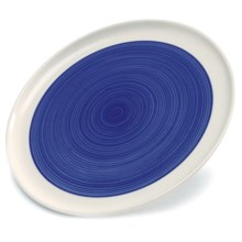 Sagaform Breakfast Plates - Set of 2 in Blue/White - Closeouts