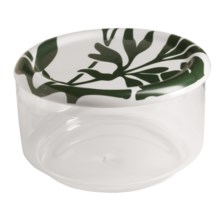 Sagaform Medium Glass Salad Bowl with Lid - High Edge in Clear - Closeouts