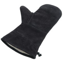 Sagaform Suede Oven/BBQ Mitt In Gift Box in Black - Closeouts