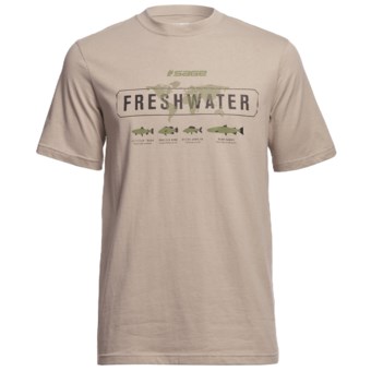 Sage Freshwater T-Shirt - Short Sleeve (For Men) in Stone