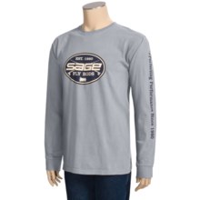 Sage Oval T-Shirt - Cotton, Long Sleeve (For Men) in Graphite - Closeouts