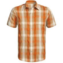Sage Plaid Shop Shirt - UPF 30+, Short Sleeve (For Men) in Burnt Orange - Closeouts