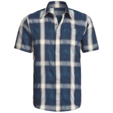 Sage Plaid Shop Shirt - UPF 30+, Short Sleeve (For Men) in Navy - Closeouts