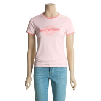 Sage Ringer T-Shirt - Short Sleeve (For Women) in Pink