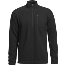 Sage Wool Pro Sweater - Zip Neck (For Men) in Black - Closeouts