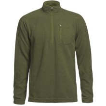 Sage Wool Pro Sweater - Zip Neck (For Men) in Sage - Closeouts