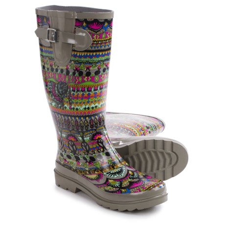 Sakroots Rhythm Rubber Rain Boots Waterproof For Women