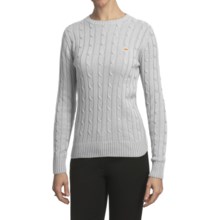 Salmon Cove Cotton Cable-Knit Sweater (For Women) in White - Closeouts