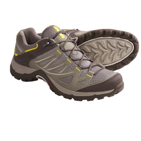 Salomon Ellipse Aero Trail Shoes (For Women) in Titanium/Fizz