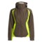Absolute Brown/Popgreen Salomon Evo Ski Jacket - Insulated Soft Shell (For Women)