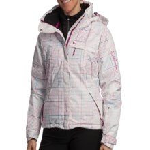 Salomon Express II Jacket - Waterproof, Insulated (For Women) in White/Pink/Violet Blue - Closeouts