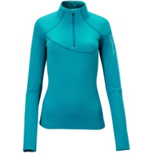 Salomon Moto II Base Layer Top - Zip Neck, Long Sleeve (For Women) in Bay Blue - Closeouts