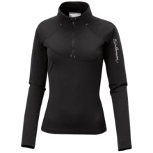 Salomon Moto II Base Layer Top - Zip Neck, Long Sleeve (For Women) in Black - Closeouts