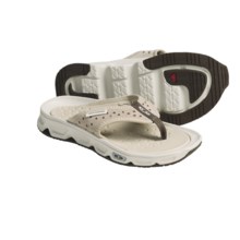 Salomon RX Break Flip-Flop Sandals - Leather (For Women) in Grey/Sand - Closeouts