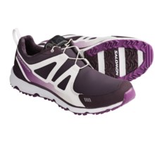 Salomon S Wind CS Trail Running Shoes - Waterproof (For Women) in Dark Plum/White/Very Purple - Closeouts