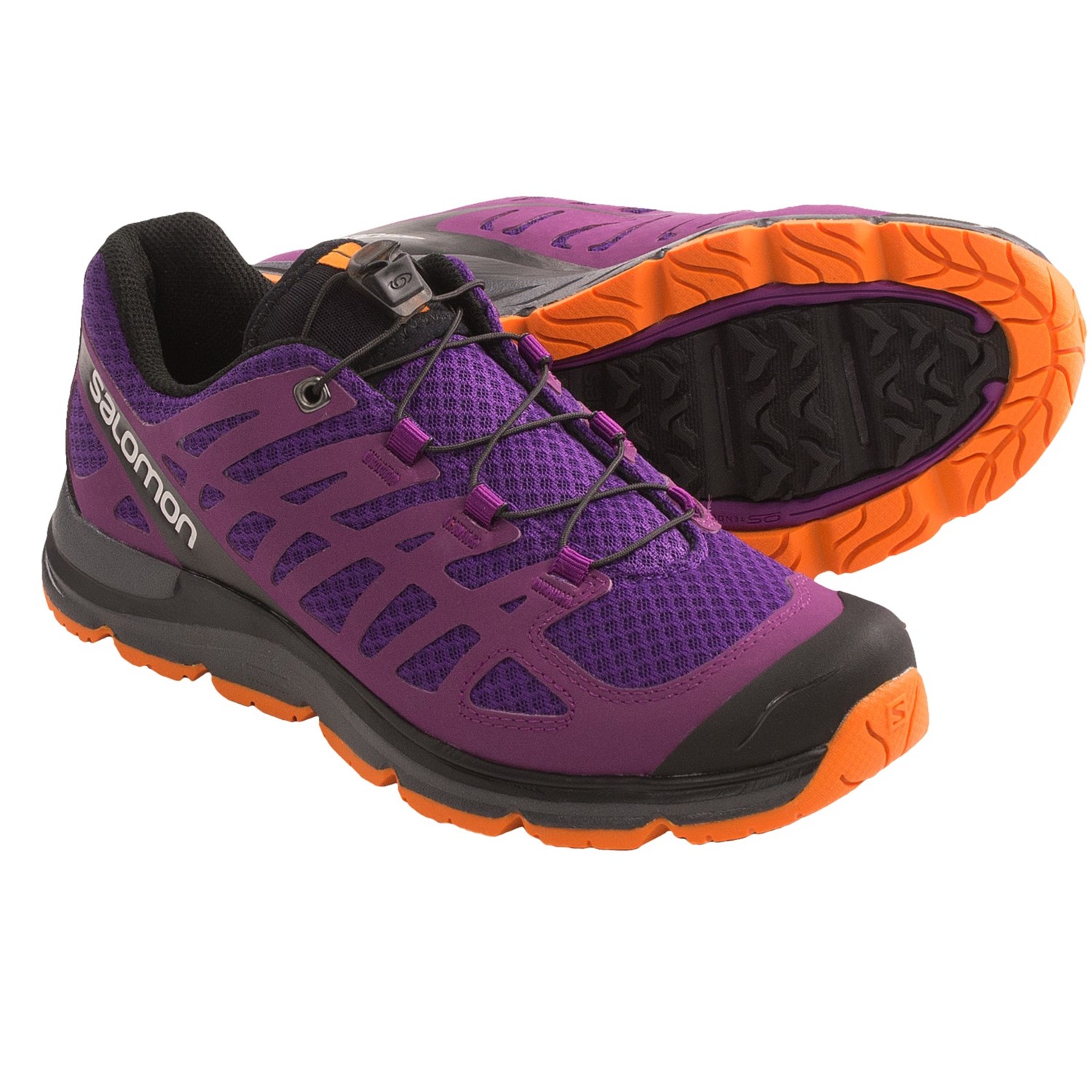 Salomon Synapse W+ Hiking Shoes (For Women) in Grape Juice/Pr/Orange