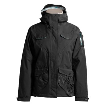 Salomon Temptress Ski Jacket - Insulated (For Women) in Black