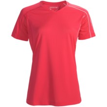 Salomon Trail IV Shirt - Short Sleeve (For Women) in Cerise - Closeouts