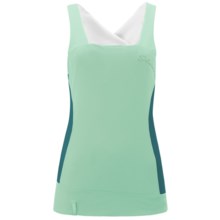 Salomon Whisper II Twinskin Tank Top - Built-In Sports Bra (For Women) in Celadon/Dark Bay Blue - Closeouts