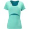 Salomon XA Shirt - Short Sleeve (For Women) in Celadon/Dark Bay Blue