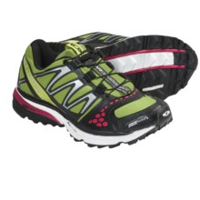 Salomon XR Crossmax Guidance Trail Running Shoes (For Women) in Green Bean/Light Green Bean/Cerise - Closeouts