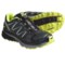 Salomon XR Crossmax Guidance Trail Running Shoes (For Women) in Grey Denim/Deep Blue/Light Green Bean