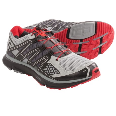Salomon XR Mission Trail Running Shoes (For Men) in Onix/Cloud/Red