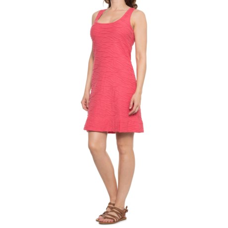 TOADandCO Samba Wave Dress - Organic Cotton, Sleeveless (For Women) - SORBET (M )